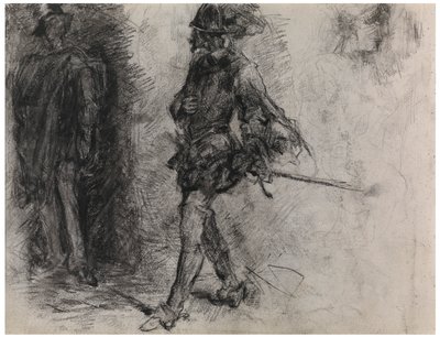 Dom Quixote (dito em papel) de James Ensor