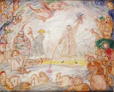 Evolução entre Céu e Mar, c. 1935 (óleo sobre tela) de James Ensor