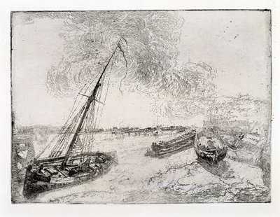 Barcos encalhados de James Ensor