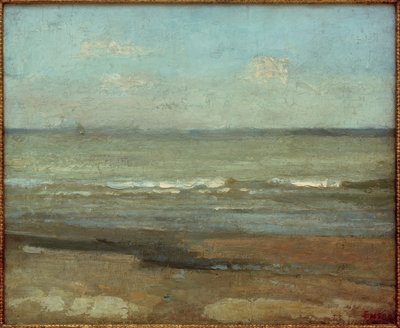 paisagem marítima cinzenta de James Sidney Ensor