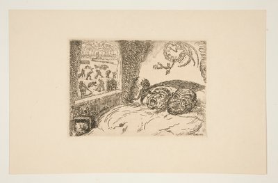 La paresse (Preguiça), do portfólio Les p?ch?s capitaux (The Deadly Sins) de James Ensor