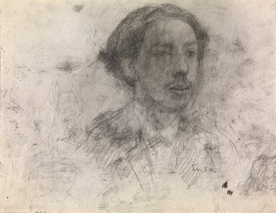 Auto-retrato (desprezo pelo papel) de James Ensor