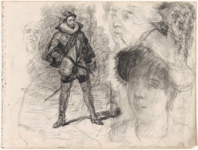 Soldado espanhol e quatro rostos de James Ensor
