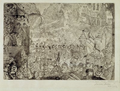 A Entrada de Cristo em Bruxelas de James Ensor