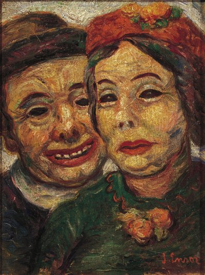 O Casal Mascarado de James Ensor