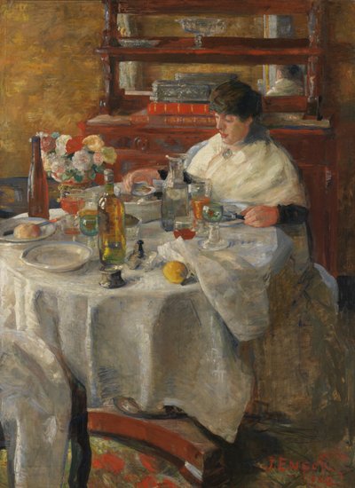 O Comedor de Ostras (óleo sobre tela) de James Ensor