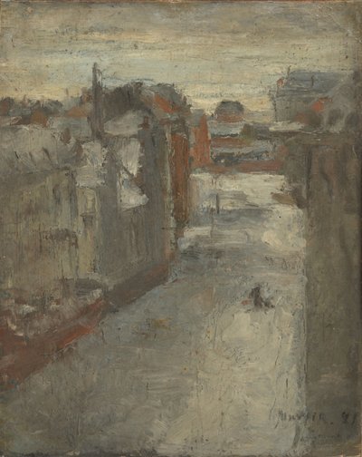 A Van Iseghemlaan coberta de neve de James Ensor