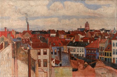 Os telhados de Ostende de James Ensor