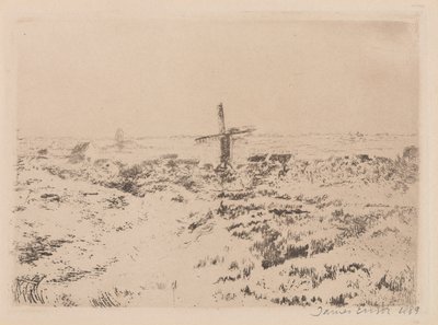 O moinho de vento de Mariakerke de James Ensor