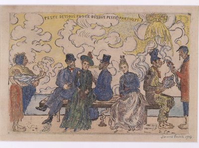 Desgraça lá em baixo, desgraça lá em cima, desgraça por todo o lado de James Ensor
