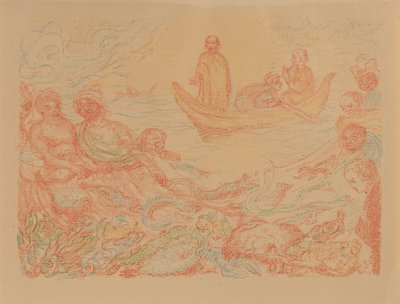 XIII. A pesca milagrosa (de: Cenas da vida de Cristo) de James Ensor
