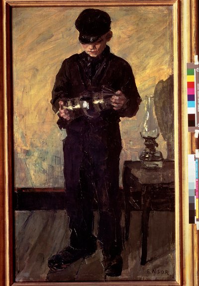 o pequeno reparador de lâmpadas de petróleo de James Ensor