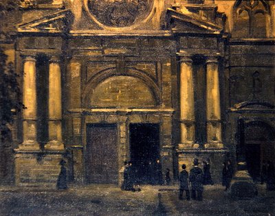 O Portal, c.1910 (óleo sobre tela) de James Ferrier (attr. to) Pryde