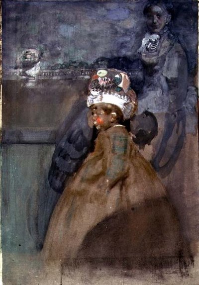 Retrato de Tony Nicholson (aguarela e guache sobre papel) de James Ferrier Pryde