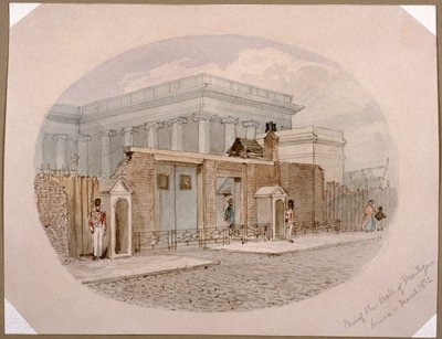 Parede de Montague House, Museu Britânico, Londres, 1852 de James Findlay