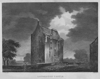 Castelo de Laureston, 1804 de James Fittler