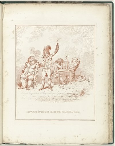 Comité de Vigilância Geral, 1795
O Comité de Vigilância Geral (título sobre o objecto)
Hollandia Regenerata (título da série) de James Gillray (possibly)