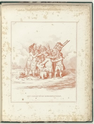 Comité da Aliança, 1795
O Comité da Aliança (título sobre o objecto)
Hollandia Regenerata (título da série) de James Gillray (possibly)
