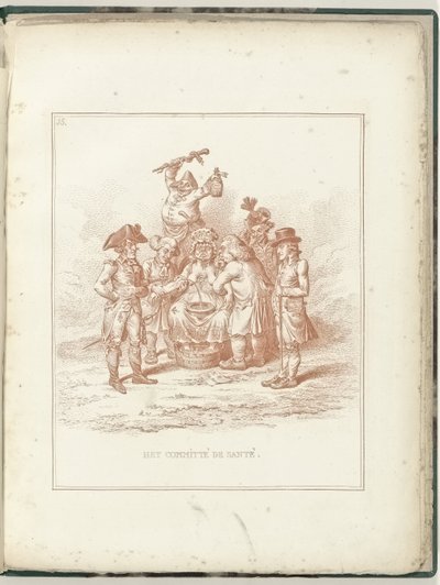 Comité de Saúde, 1795
The Committé de Santé (título sobre o objecto)
Hollandia Regenerata (título da série) de James Gillray (possibly)