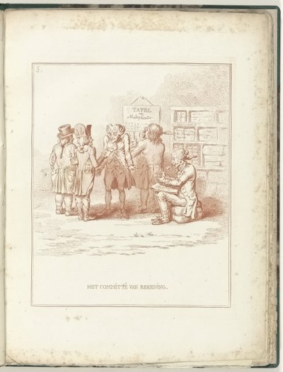 Comité de Contas, 1795
Comité de Contas (título sobre o objecto)
Hollandia Regenerata (título da série) de James Gillray (possibly)