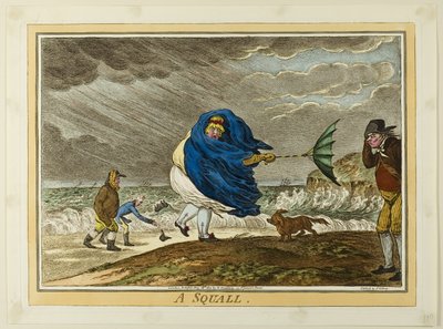 Uma tempestade de James Gillray