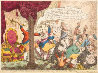 Um pontapé nos grandes abutres! -i.e.-Emancipação de todos os talentos! de James Gillray
