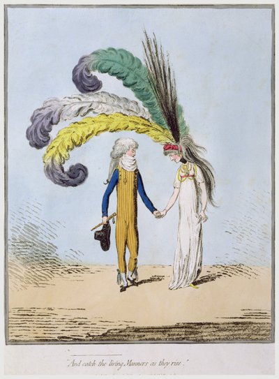 &39;E pegue os modos vivos à medida que sobem&39;, publicado por Hannah Humphrey (gravura à mão colorida) de James Gillray