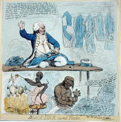 Black-Dick vira Taylor de James Gillray