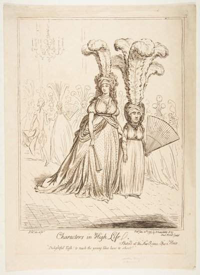 Personagens em High Life, 20 de junho de 1795. de James Gillray