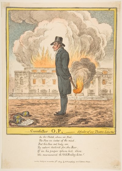 Conselheiro OP-Defensor de nossas Liberdades Teatrais, 5 de dezembro de 1809. de James Gillray