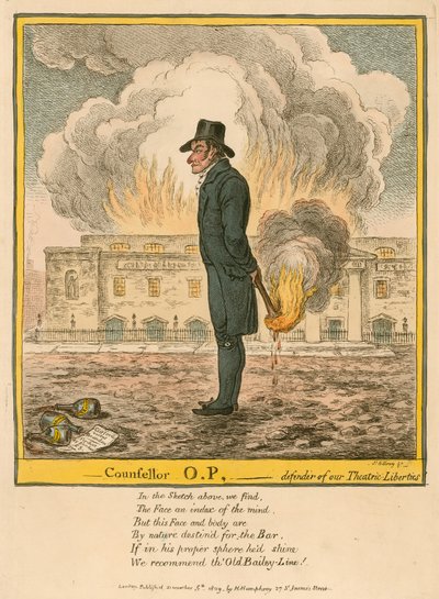 Conselheiro OP - defensor de nossas liberdades teatrais de James Gillray