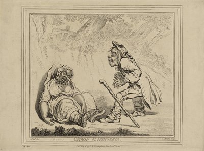 Cymon e Iphigenia, publicado em 2 de maio de James Gillray