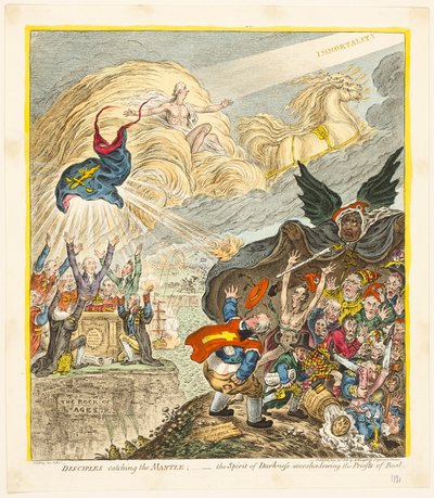 Discípulos Pegando o Manto de James Gillray
