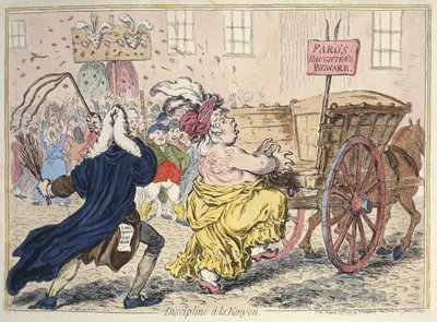 "Discipline A La Kenyon", 25 de março de 1797 de James Gillray