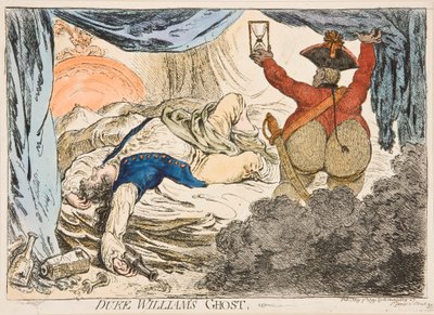 O fantasma do Duque Guilherme de James Gillray