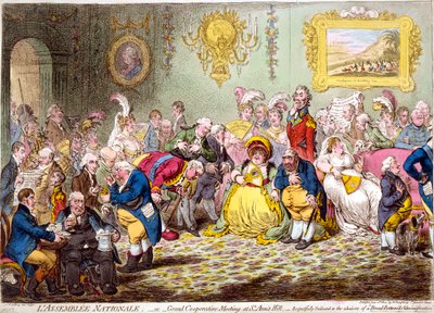A Assembleia Nacional, 1804. de James Gillray