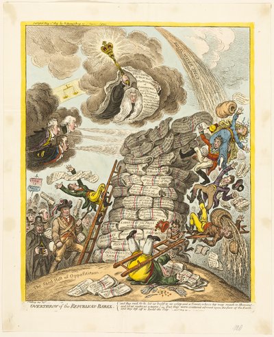 Derrube do Republicano-Babel de James Gillray