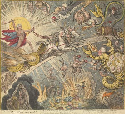 Phaeton alarmado de James Gillray