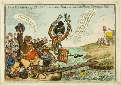 Preliminares da paz de James Gillray