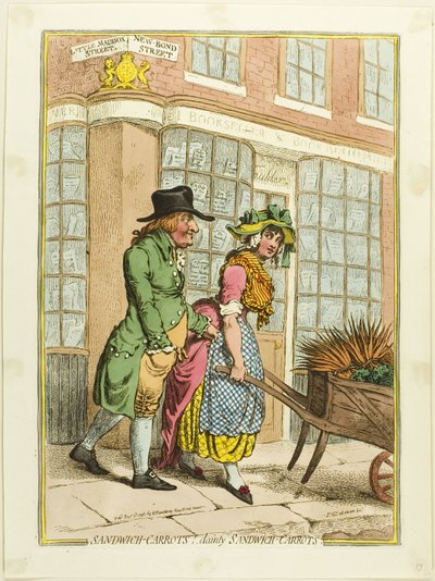Sanduíche de cenoura - Sanduíche de cenoura deliciosa de James Gillray