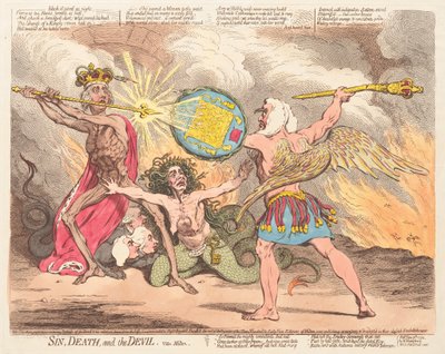 Pecado, Morte e o Diabo, vide Milton de James Gillray