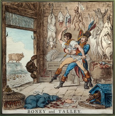 Talleyrand e Bonaparte de James Gillray
