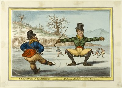 Os elementos da patinagem: A atitude é tudo de James Gillray