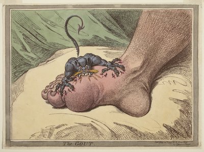 A gota de James Gillray