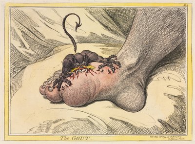 A gota de James Gillray