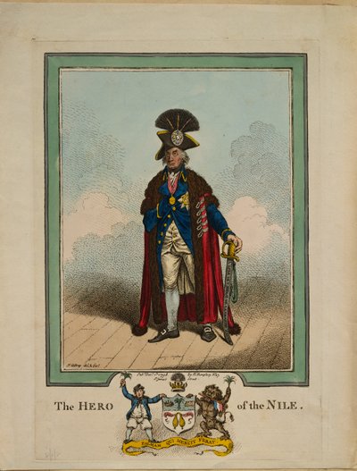 O Herói do Nilo, 1878 de James Gillray