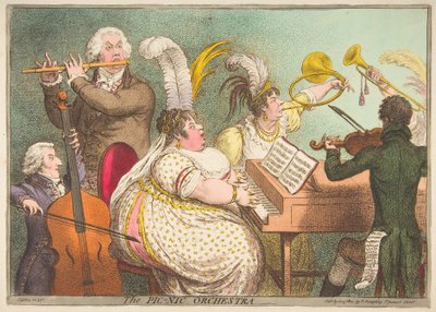 Orquestra Pic-Nic, 23 de abril de 1802. de James Gillray