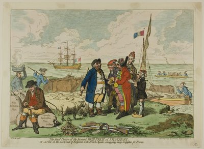 A verdadeira causa do atual alto preço das provisões de James Gillray
