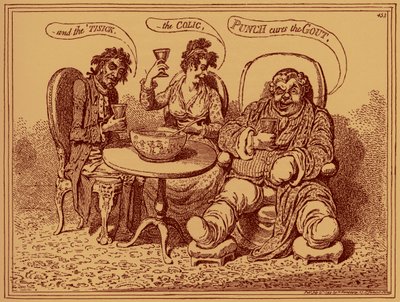 &39;A destruição da bebida forte&39; - caricatura de James Gillray