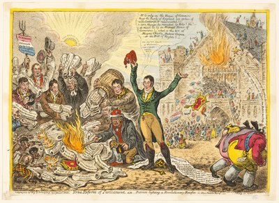 A verdadeira reforma do Parlamento de James Gillray